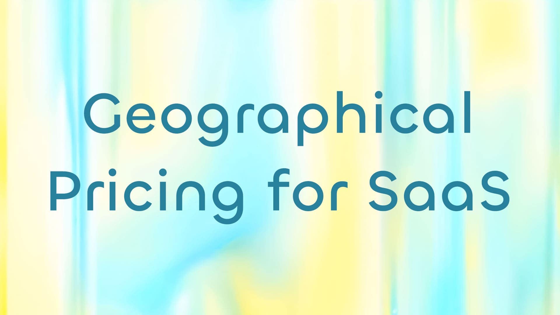 ParityVend: Geographical Pricing for SaaS