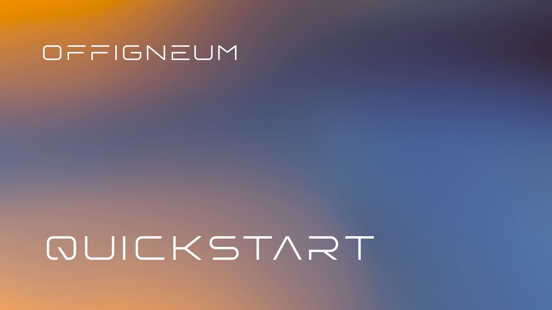 Offigneum Quick Start - Getting started with Offigneum