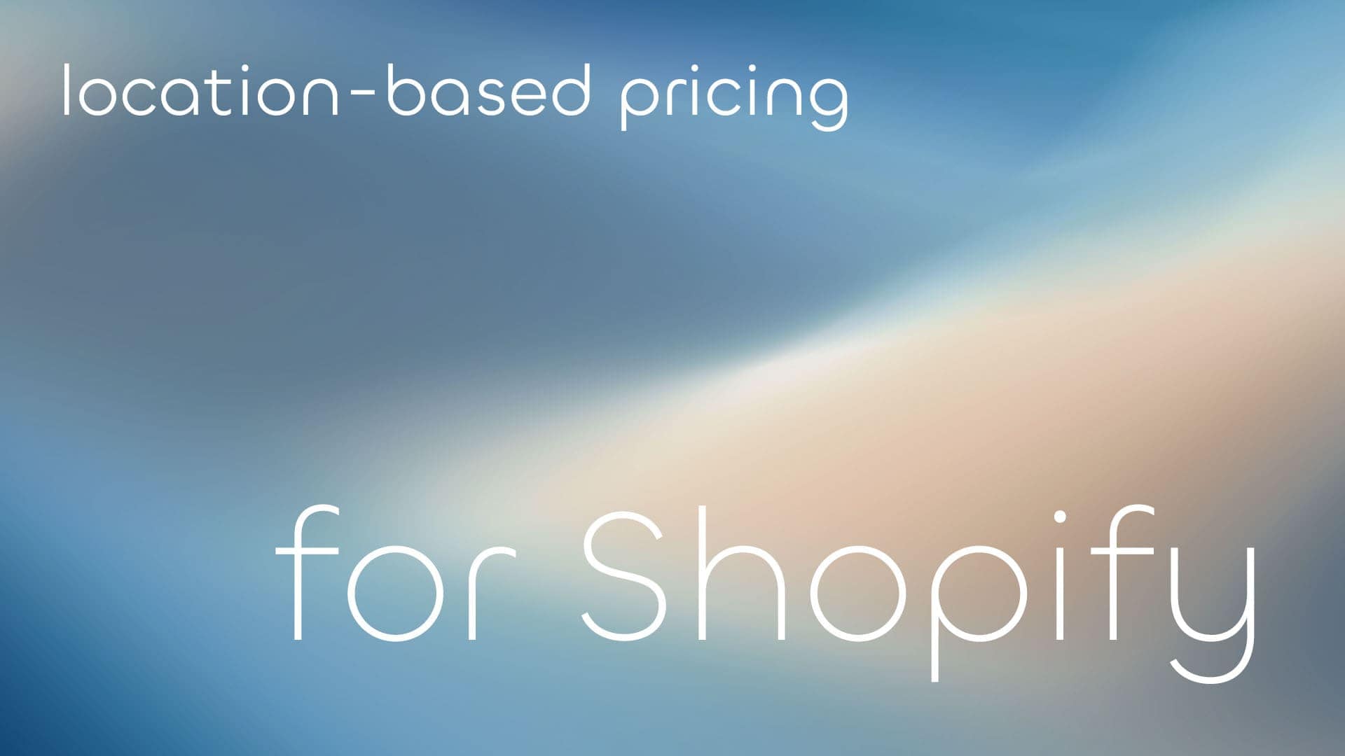 Shopify Location Pricing - How to change your Shopify prices based on location