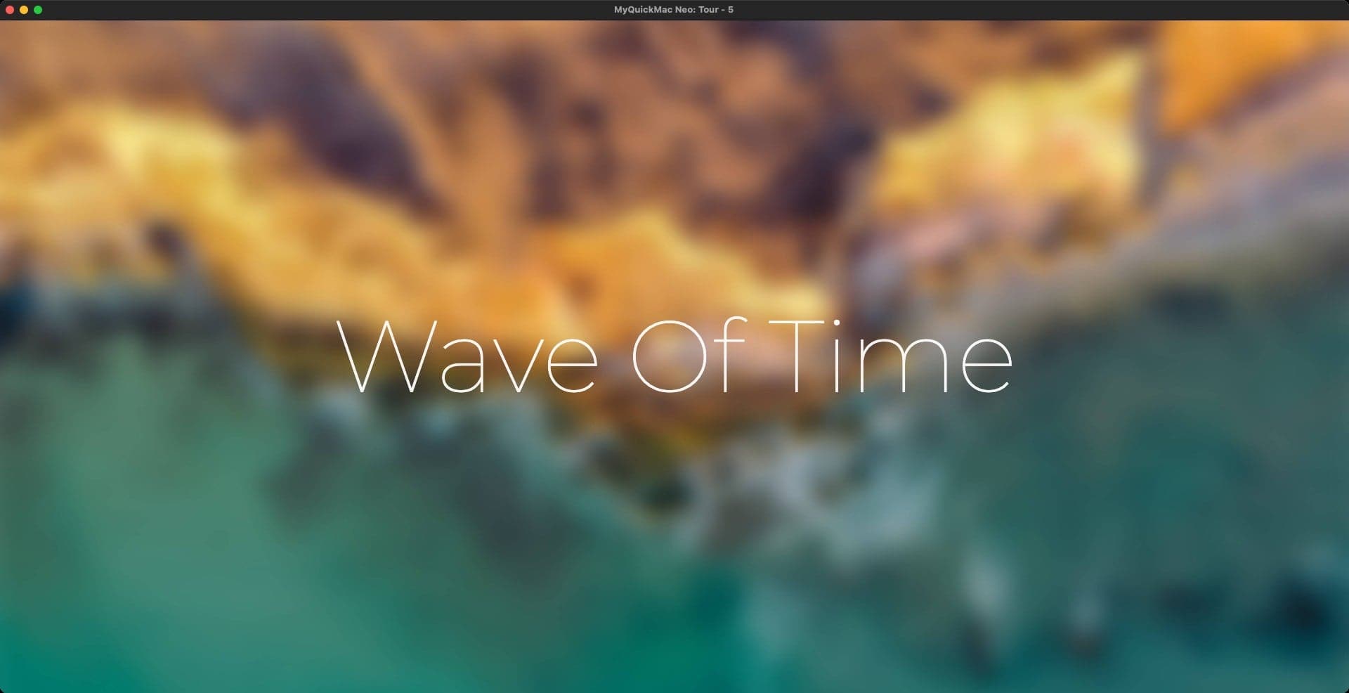 Screenshot of MyQuickMac Neo's 'Lightwater' theme