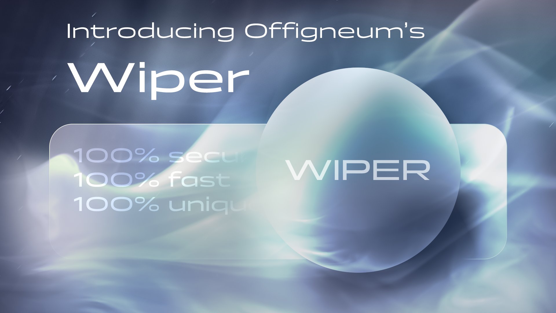 Introducing Offigneum's Wiper. 100% secure, 100% fast, 100% unique. WIPER.