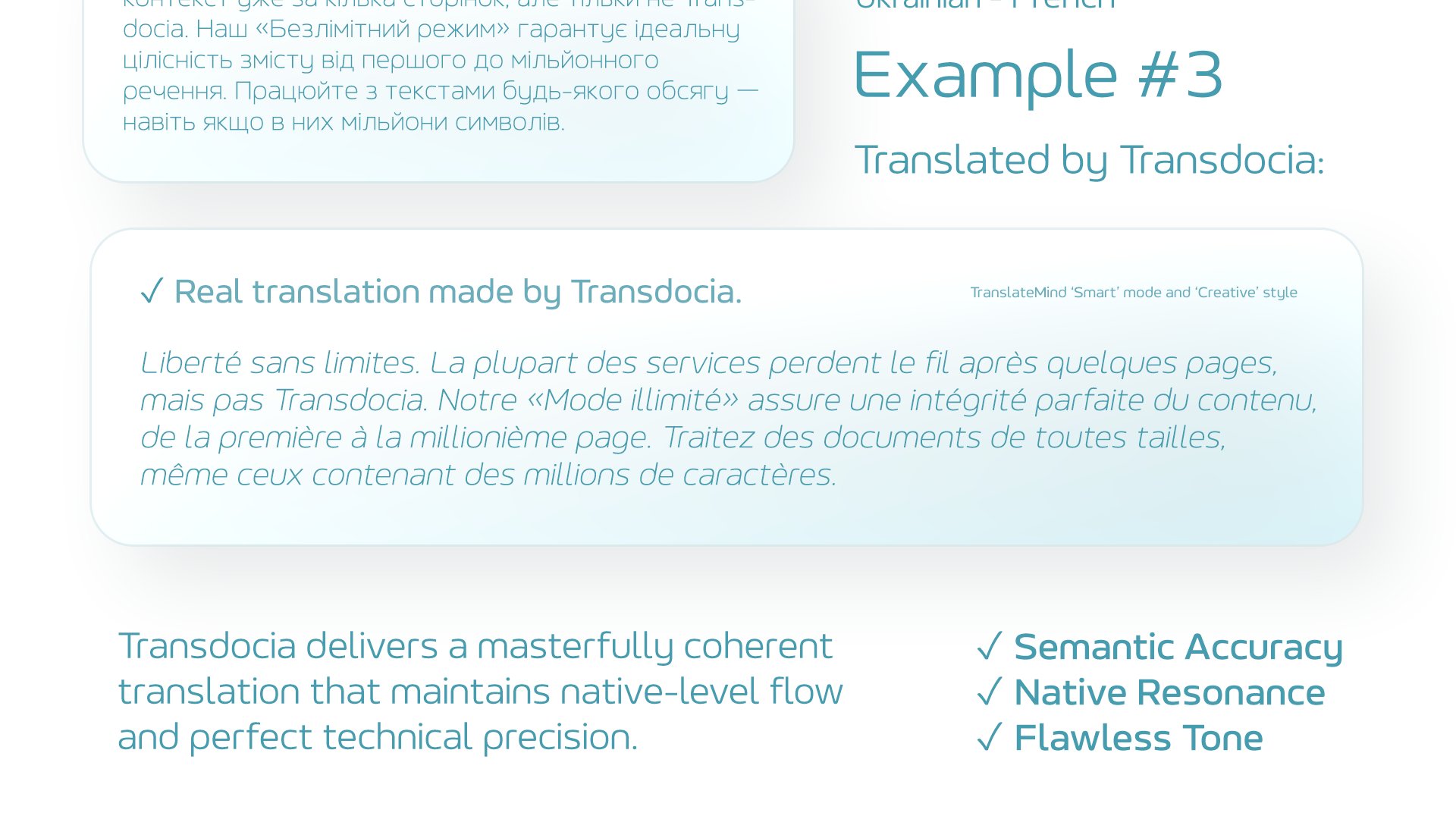 TranslateMind captures meaning beyond words, delivering translations that preserve intent, context, and cultural nuance.