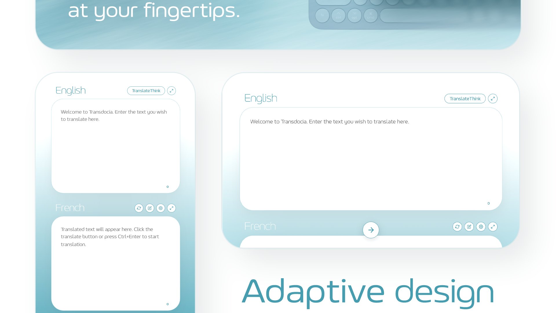 2023 laptop with Intel Core i5 completes in 21 seconds. 2017 laptop with Intel Core i5 completes in 36 seconds. Whether you're running a decade-old laptop or the latest hardware, Transdocia delivers accurate translations, every time.