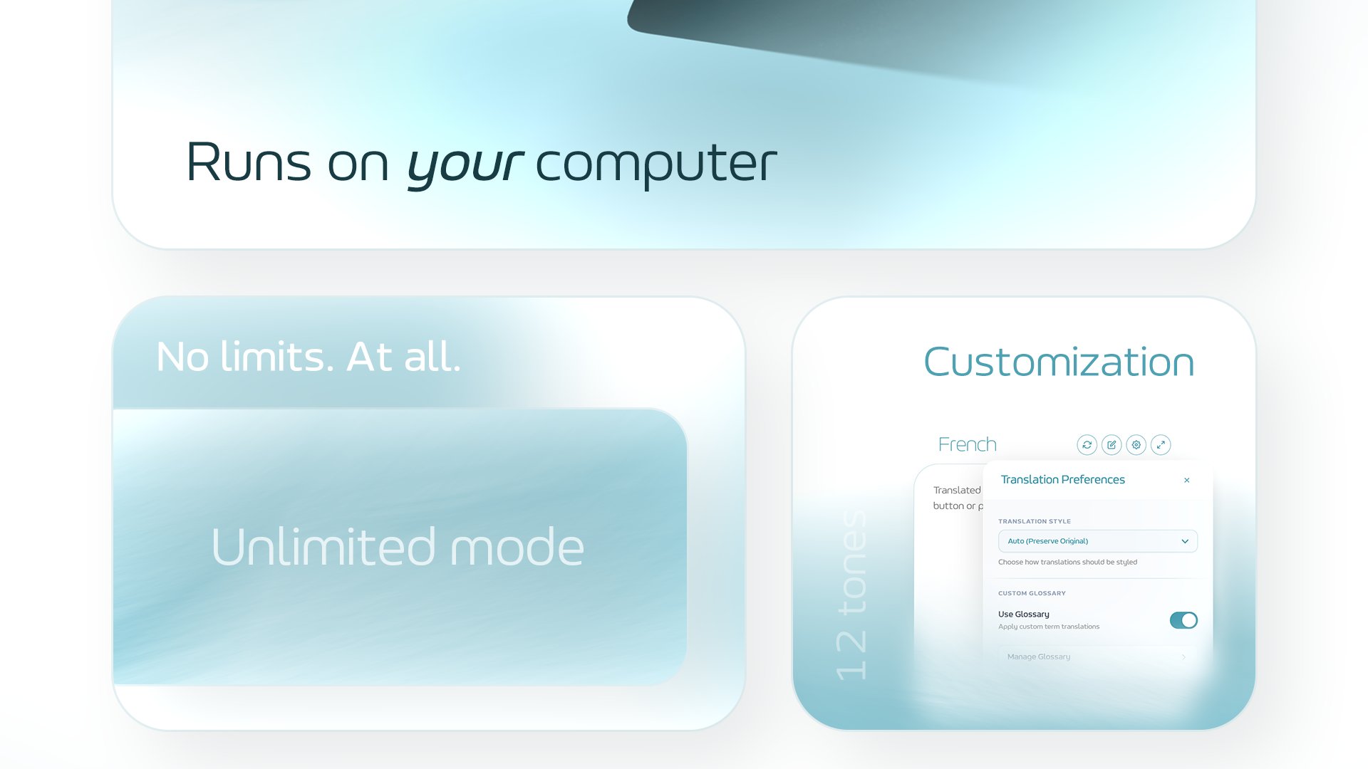 Transdocia successfully followed the glossary rules, swapping every term while preserving the exact capitalization.