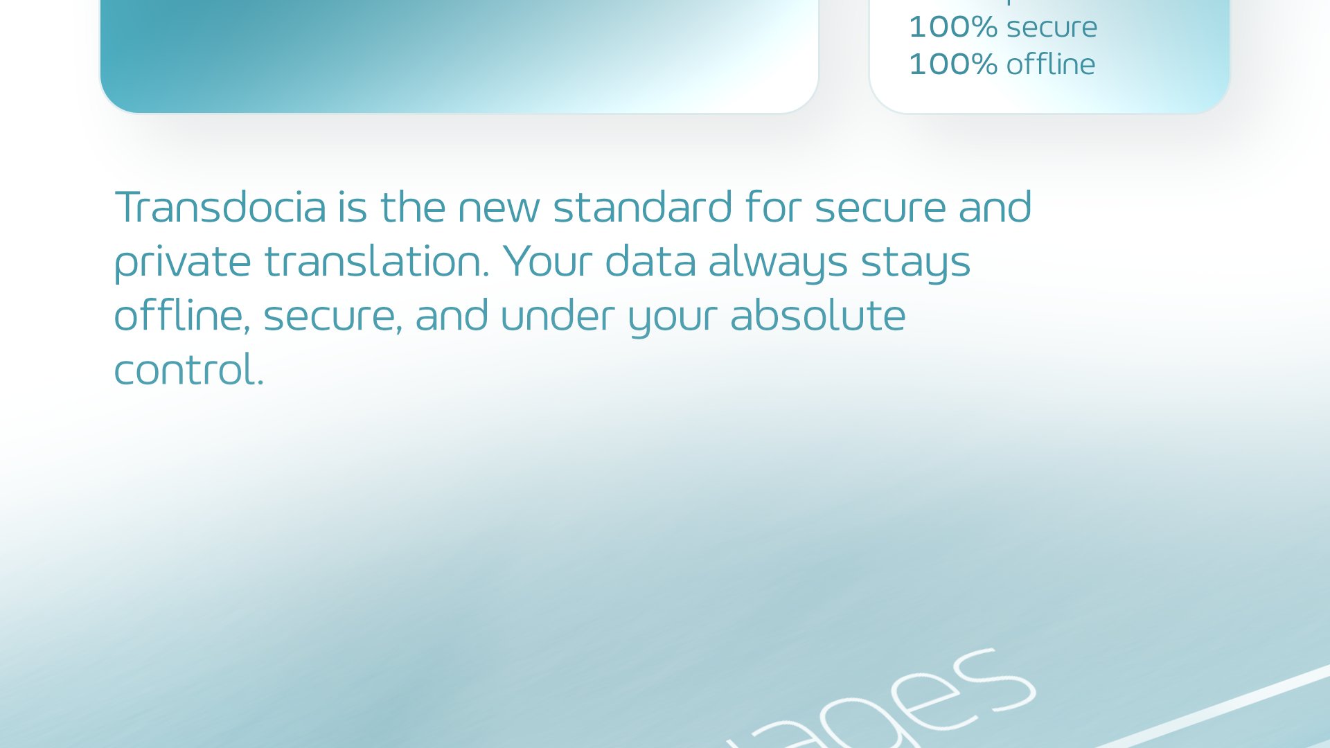 Your data never leaves your device.