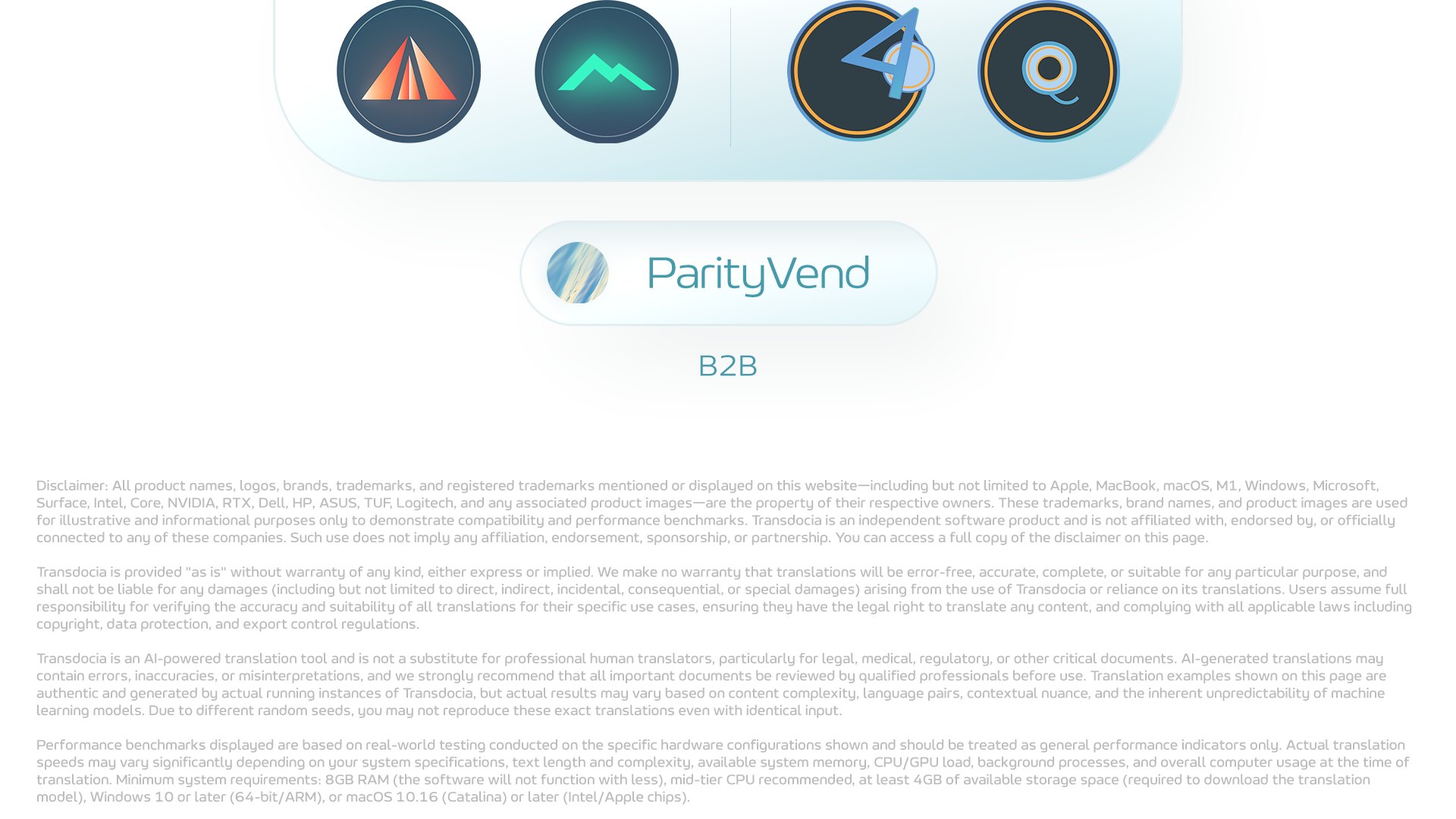 Transdocia. Your privacy-first AI translator. 100% offline. Secure and private. 50+ languages. TranslateMind. Runs on your computer. No limits at all. Unlimited mode. Full customization.
