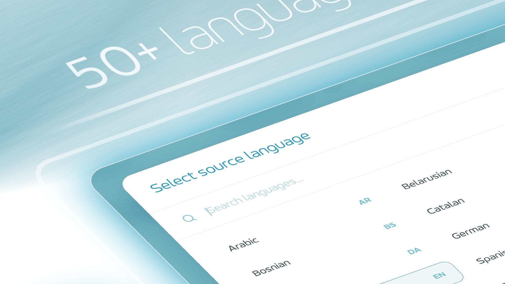 Translate between 50+ languages with complete privacy.